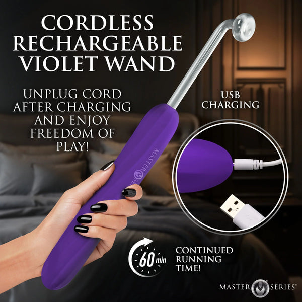 MS Elektra Rechargeable E-Stim Wand - Purple