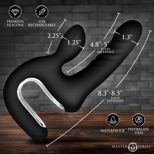 Thrust Pounder Thrusting Silicone Vibrator