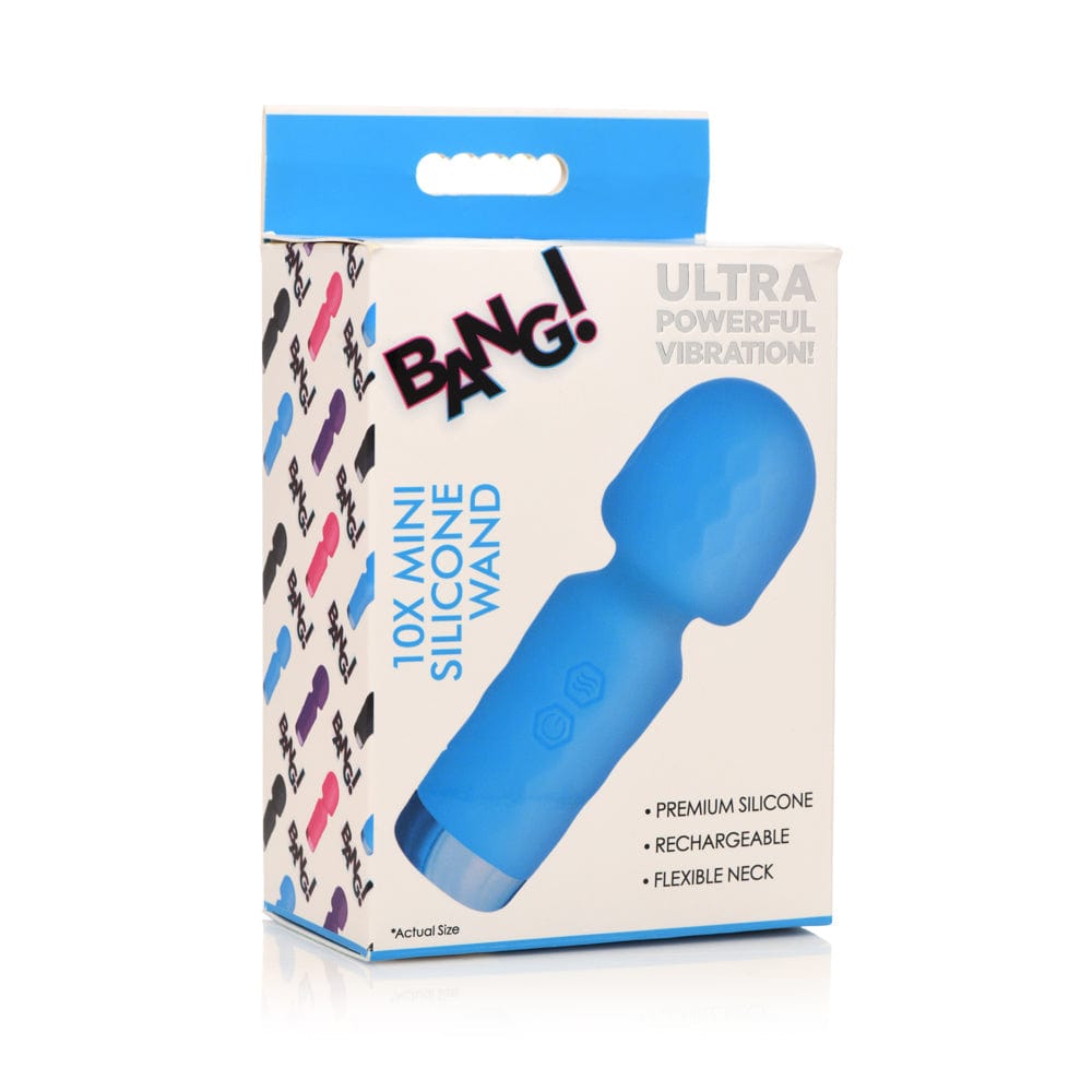 10X Mini Silicone Wand - Blue