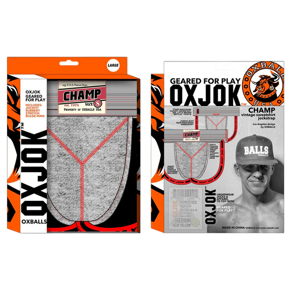 OXBALLS CHAMP Vintage Sweatshirt Jockstrap Medium
