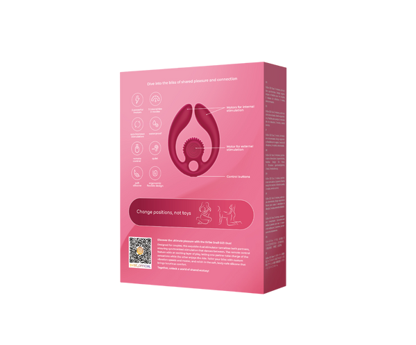 SVibe Snail GIZI Duo Burgundy Flexible Couples Stimulator