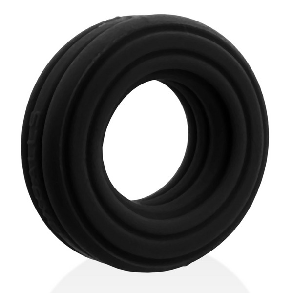 Hünkyjunk ROTO Black Fog Grooved Gripper Cock Ring