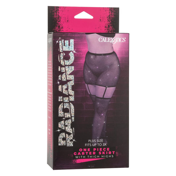 1pc Garter Skirt w Thigh Highs - Plus *
