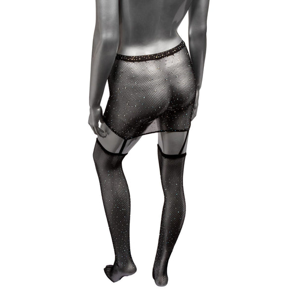 1pc Garter Skirt w Thigh Highs - Plus *