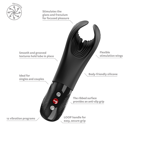 Fun Factory Manta Black Men’s Vibrator