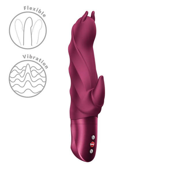 Fun Factory Darling Devil Wine Red Rabbit Vibrator