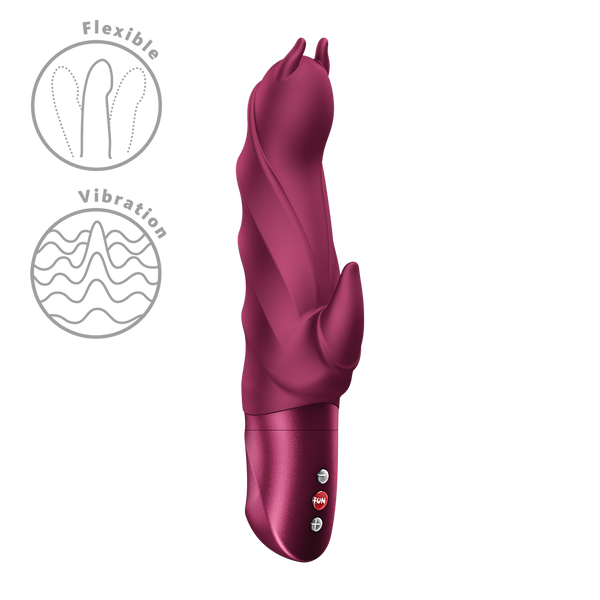 Fun Factory Darling Devil Wine Red Rabbit Vibrator