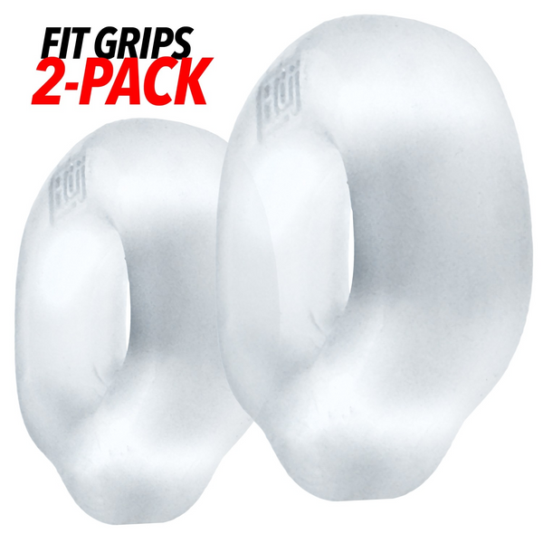 Hünkyjunk FIT GRIPS Clear Ergo-Fit Cock Rings 2-Pack
