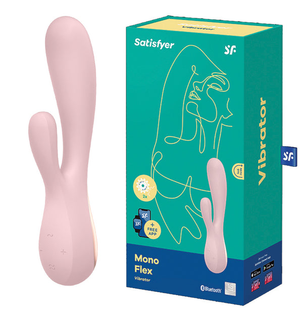 Satisfyer Mono Flex App-Controlled Rabbit Vibrator - Mauve