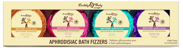 Earthly Body at Night Aphrodisiac PrePack Bath Fizzers and Candles 16pcs plus tester and candle warmer