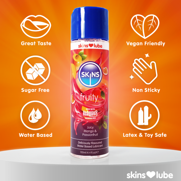 Skins Mango & Passion Fruit Water Based Lubricant 4.4 fl oz