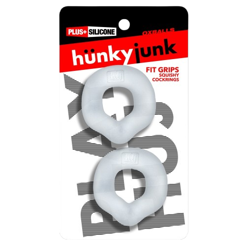 Hünkyjunk FIT GRIPS Clear Ergo-Fit Cock Rings 2-Pack