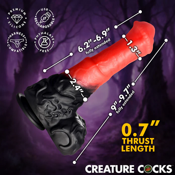 Creature Cocks Centaur Thrusting & Vibrating Silicone Dildo