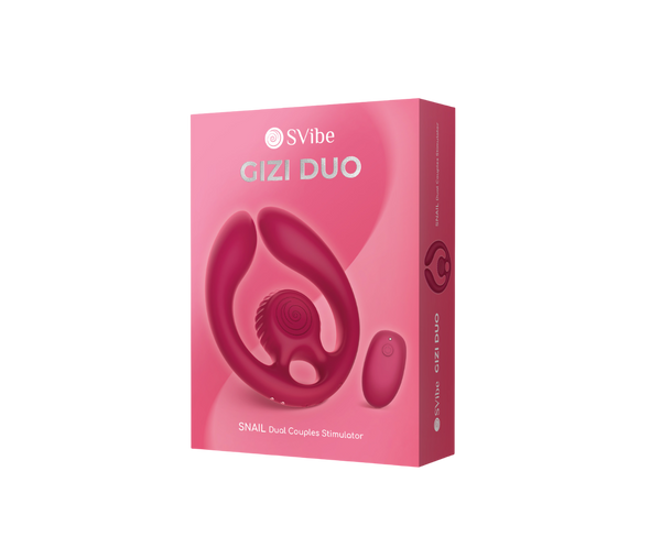 SVibe Snail GIZI Duo Burgundy Flexible Couples Stimulator