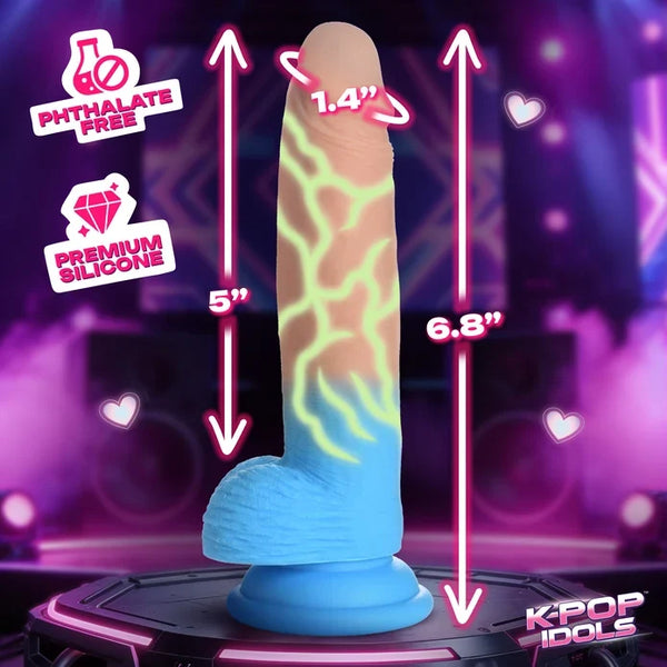 K-Pop Idols Rion Silicone Dildo with Balls