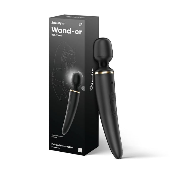 Satisfyer Wand-er Women Black/Gold Wand Vibrator