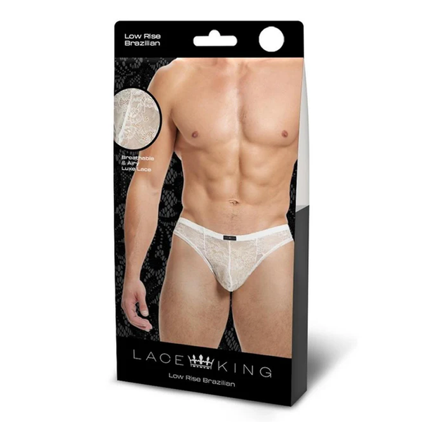 LACE KING Lace Bikini - White SM