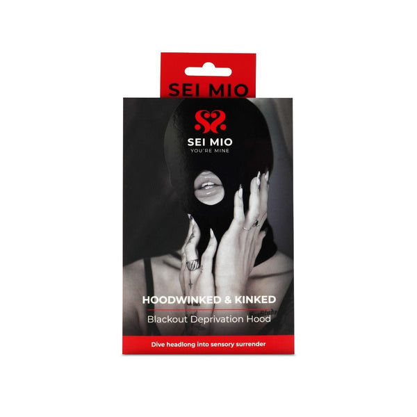 SEI MIO - Hoodwinked and Kinked - Deprivation Hood with Blackout Panel