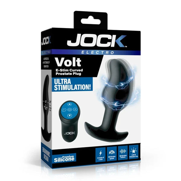 Volt E-Stim Curved Prostate Plug w remote