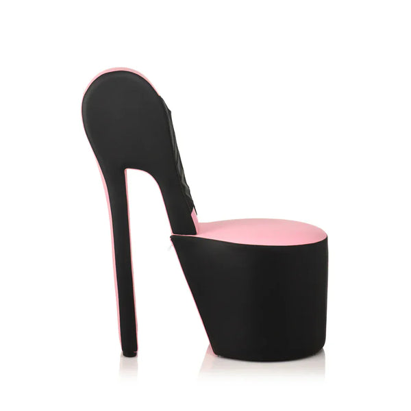 Stiletto Sex Chair - Pink & Black 40"