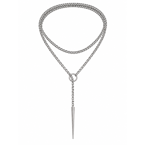 PUNK-O-RING Double-Wrap Slip Chain - Silver