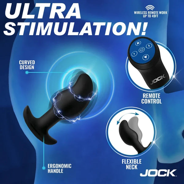 Volt E-Stim Curved Prostate Plug w remote