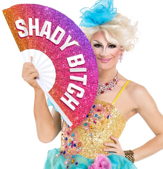 M Proud Shady Bitch 25" Pride Fan