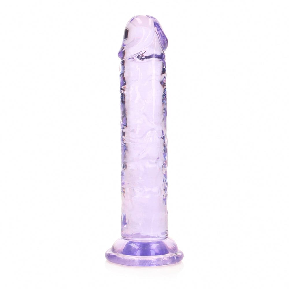 6" Realistic Dildo No Balls - Purple