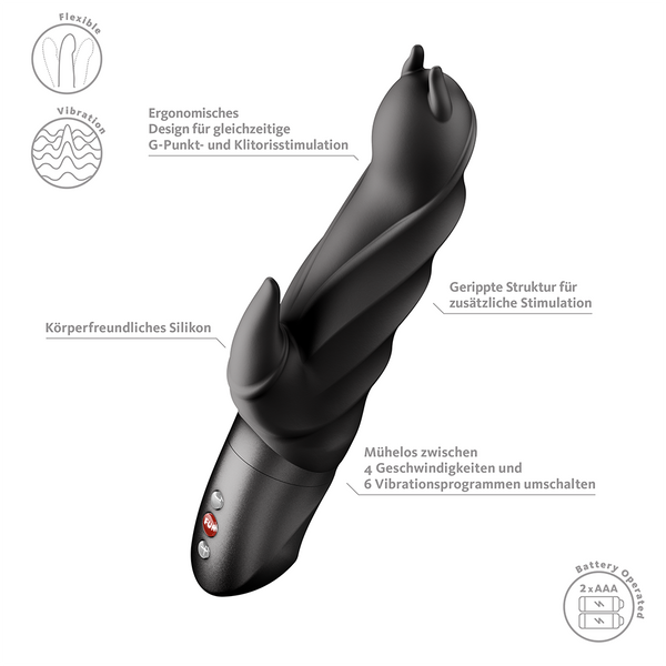 Fun Factory Darling Devil Black Rabbit Vibrator