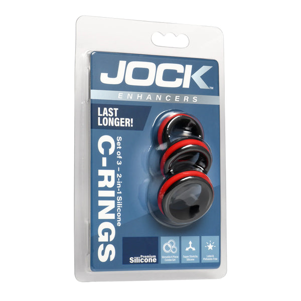 Enhancers 2-in-1 Silicone Cock Ring Set of 3