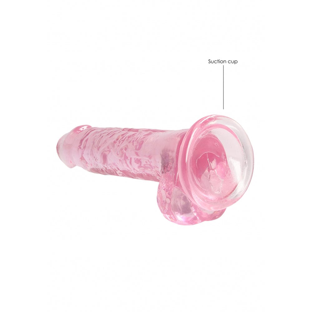 7" Realistic Dildo With Balls - Pink
