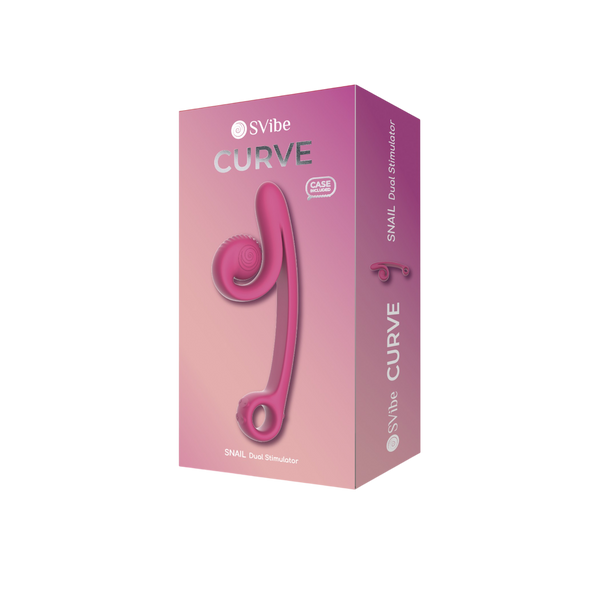 SVibe Snail CURVE Pink Dual-Stimulation Rabbit Vibrator