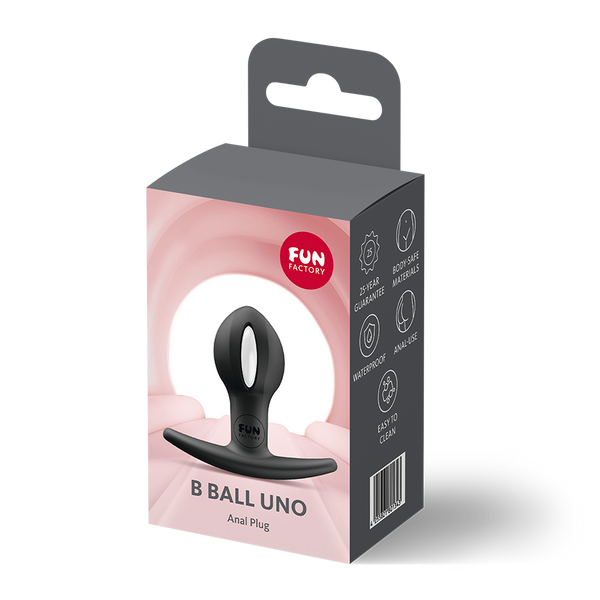 Fun Factory B Ball Uno Black Weighted Anal Plug