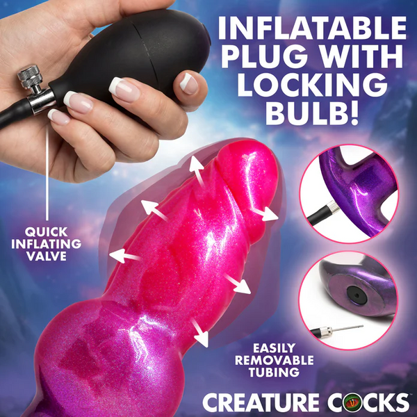 Creature Cocks Astro Inflatable Silicone Anal Plug
