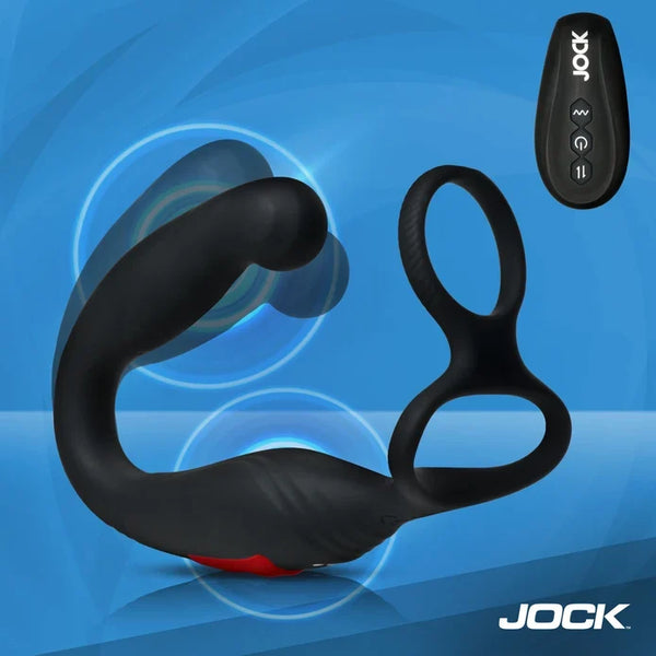 Axis Gyrating Prostate Vibrator with C-Ring w/ remote