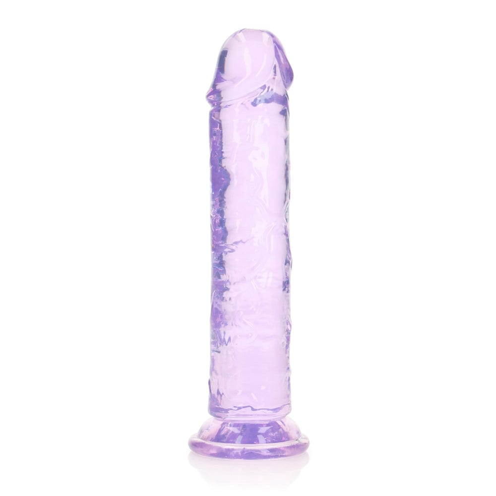 8" Straight Dildo No Balls - Purple