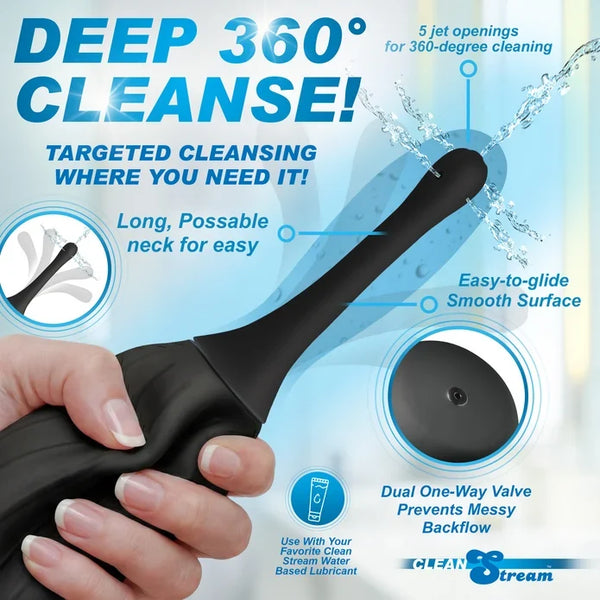 CleanStream Silicone Enema Bulb with Posable Nozzle