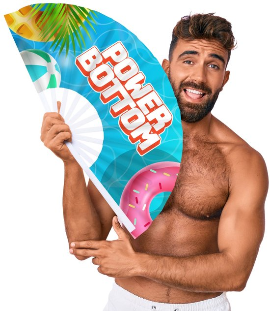 M Proud Power Bottom 25" Pride Fan