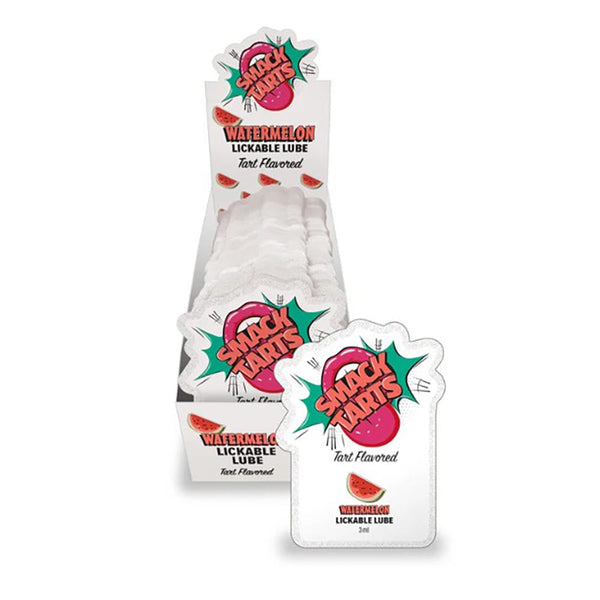 SMACK Tarts - Lickable Flavored Lubricant - Watermelon 3ML Pouch Display of 36 🍉