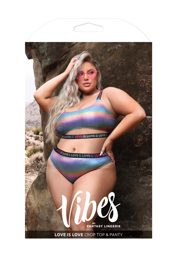 Love is Love Crop Top & Panty
