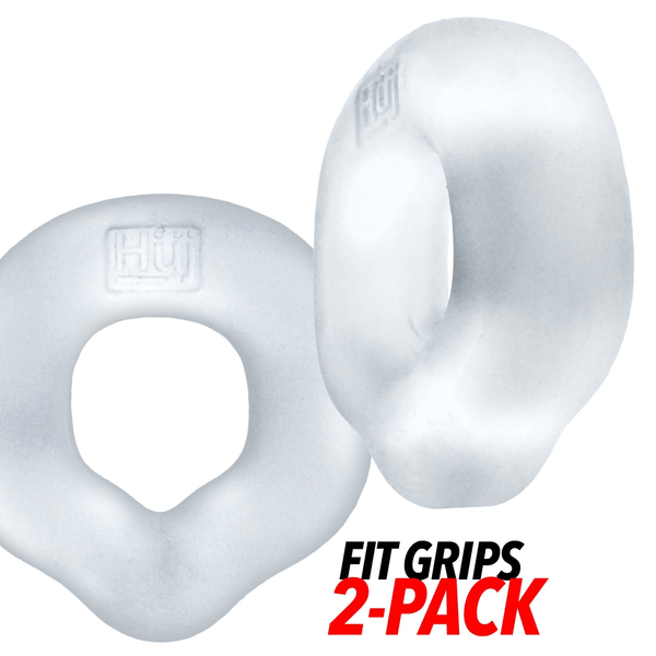 Hünkyjunk FIT GRIPS Clear Ergo-Fit Cock Rings 2-Pack