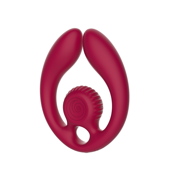 SVibe Snail GIZI Duo Burgundy Flexible Couples Stimulator