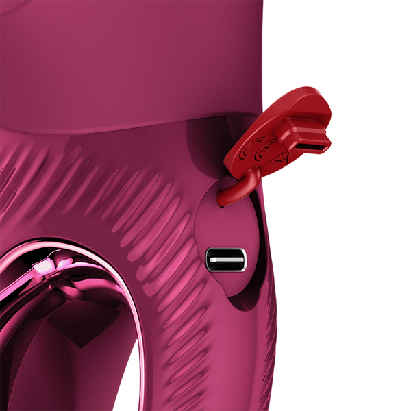 Fun Factory Miss Bi Wine Red Rabbit Vibrator