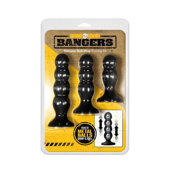 BoneYard Bangers Silicone Butt Plug Training Kit