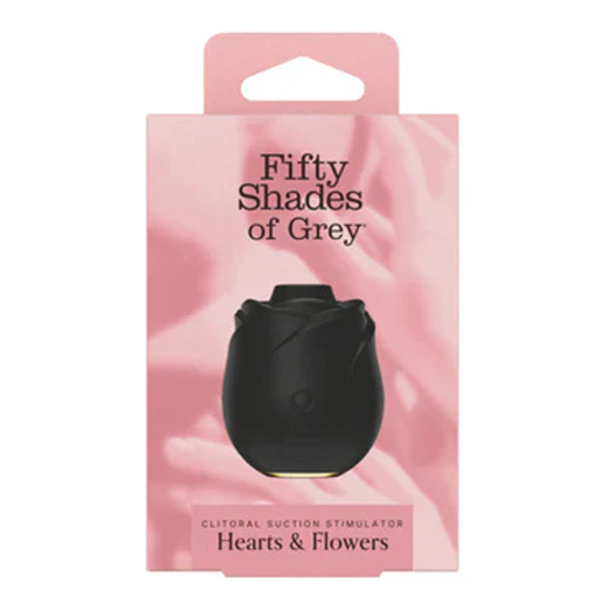 Fifty Shades of Grey Black Rose Silicone Clitoral Suction Stimulator 2.0