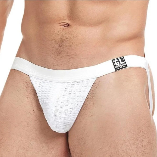 GOAL LINE Low Rise Jockstrap - WHITE LXL