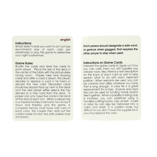50 Positions of Bondage Card Game