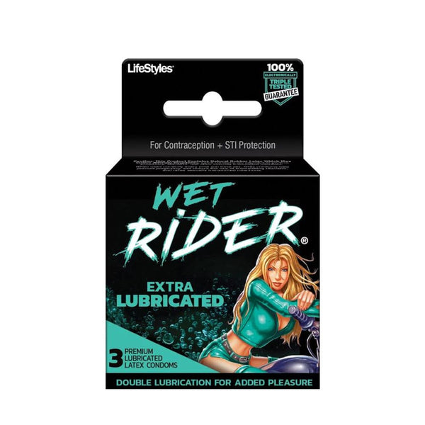 LifeStyles Wet Rider Extra Lubricated Condoms
