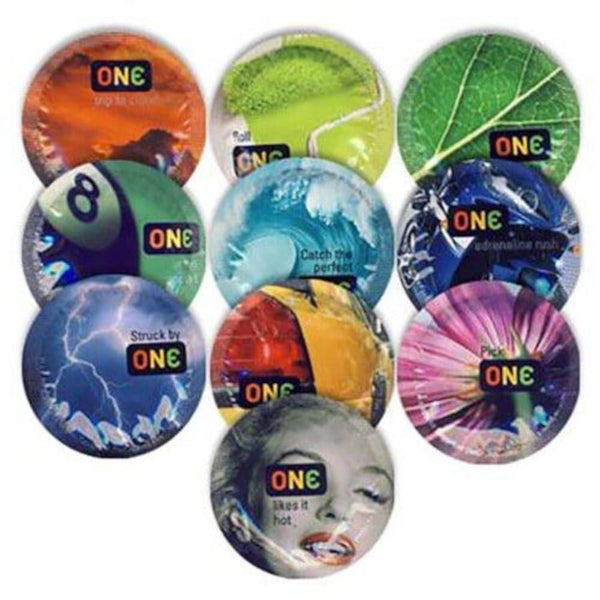 ONE Colours Sensations Condoms - Bulk 10 units