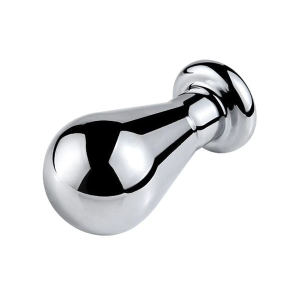 Pink Elephant Small SS Bulb Butt Plug with Onyx Gem